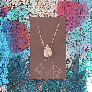 Midwinter Co. Speckled Amazonite Teardrop Necklace (NWT)